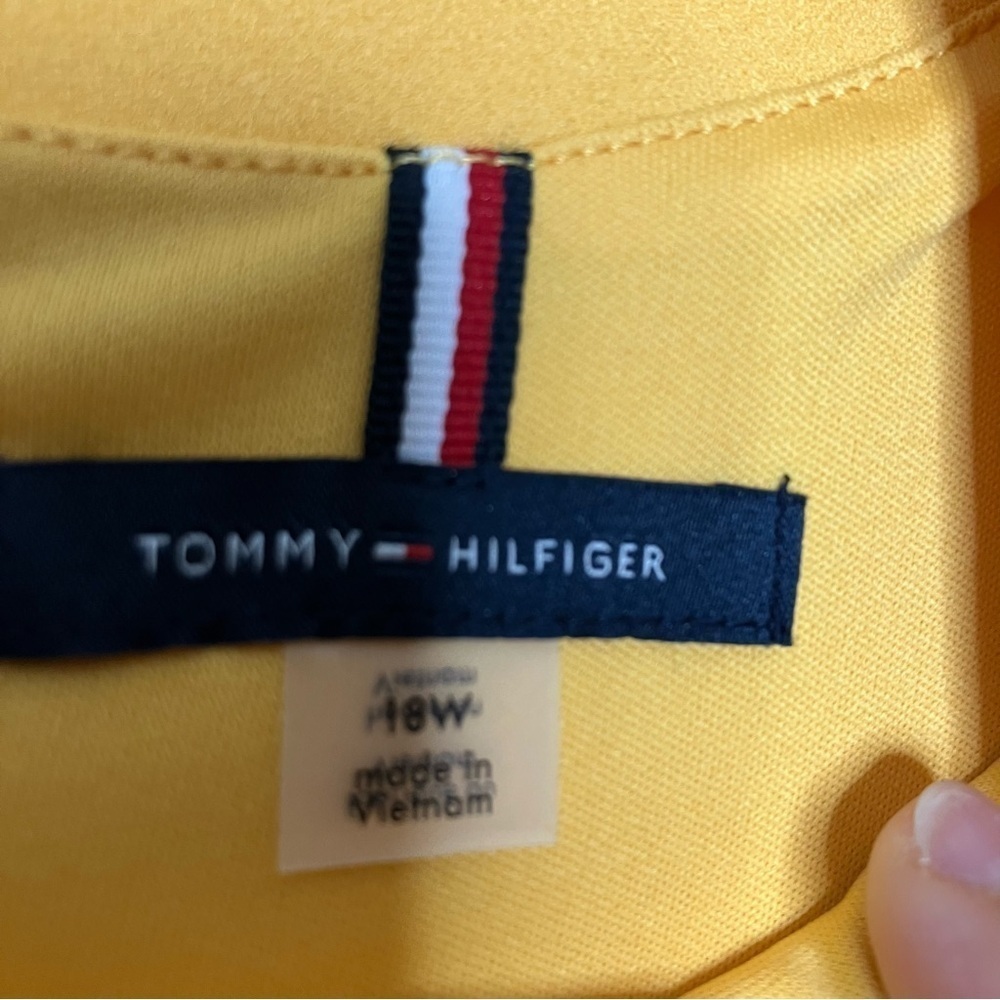 Tommy Hilfiger yellow dress size 18W - Picture 7 of 8